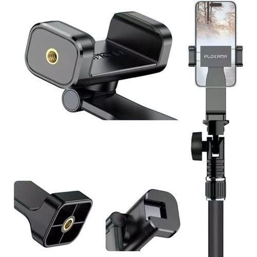 Plokama CL-20 Rotating tripod Phone Holder 360° Adjustable Mobile Clip for Tripods & Selfie Sticks