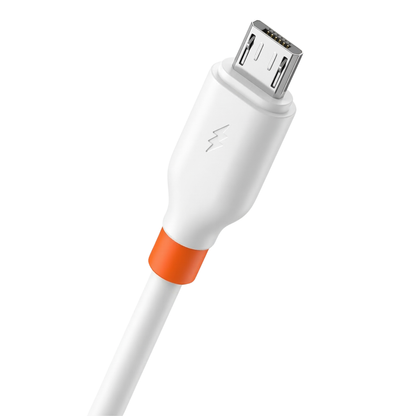 Original Moxom Silicone Micro Cable 1m Length 3A Data Sync & Quick Charge Compatible Samsung Xiaomi Vivo Oppo HTC android Micro Chargin Data Cable