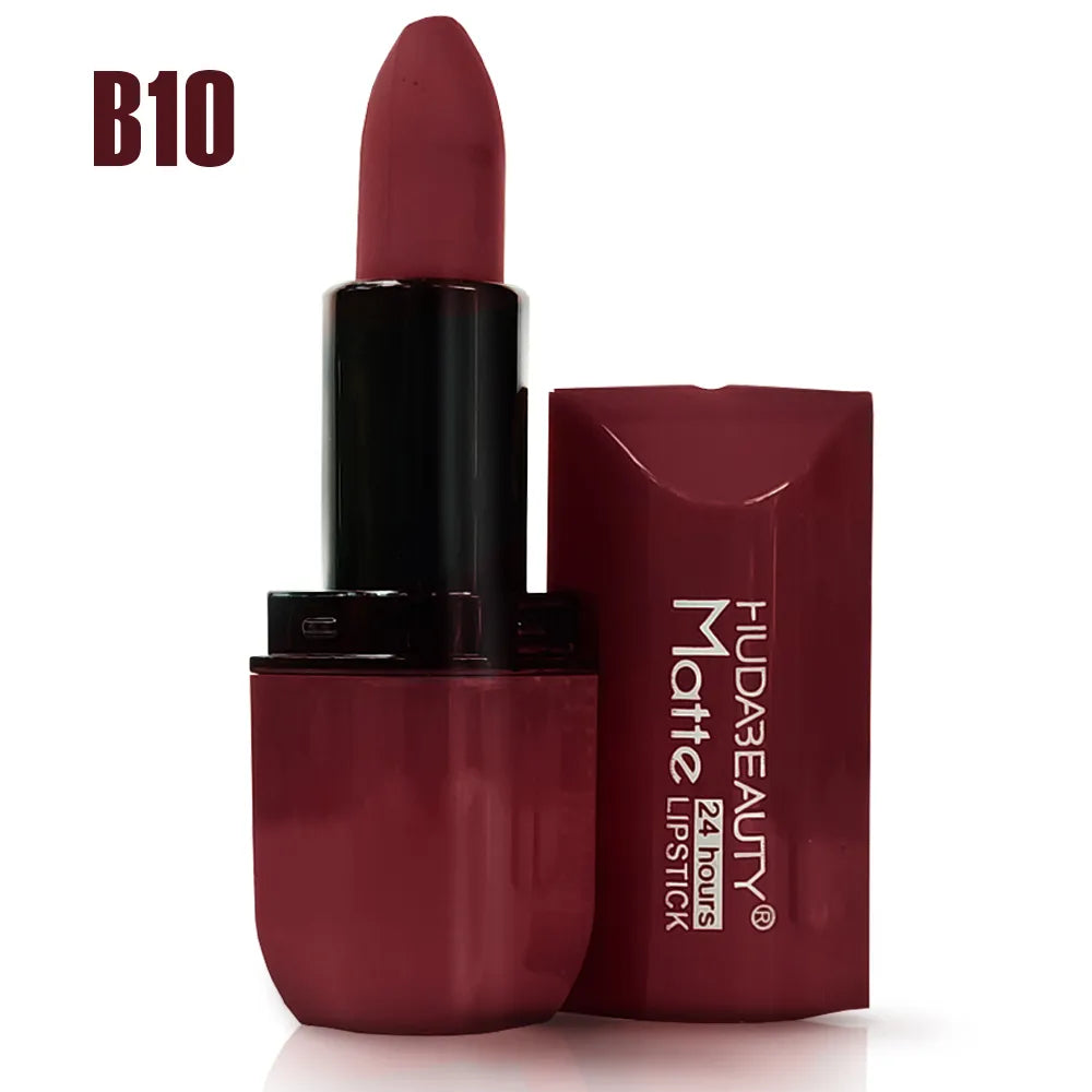 Matte Lipstick Hudabeauty Long Lasting & Comfortable lip Shades 24 Hours Time