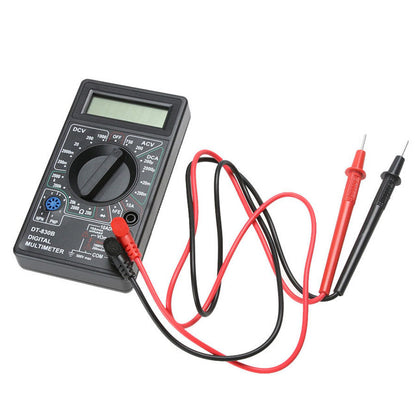 Digital Multimeter Black Electronic Measurement Tool for Voltage Current and Resistance