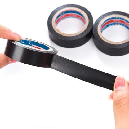 3Pcs Black Electrical Insulation Tape 10Yard Flame Retardant Wire Cable PVC Tape
