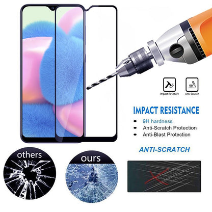 9D Full Tempered Glass for Samsung A30 A50 A20 A30S A50S M30 M31 M21 M21S M10S M31 Prime F41 – Edge-to-Edge Screen Protector