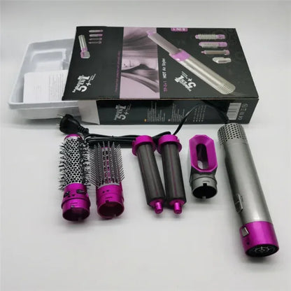 5 in 1 Hair Dryer Hot Comb Set Professional Curling Iron Hair Straightener Styling Tool For Dyson Airwrap Hair Dryer Household