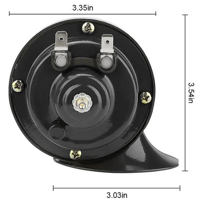 12V Dual-Tone Snail Air Horn – Loud Electric Horn for Car, Bike, Threewheel, Boat & Motorcycle