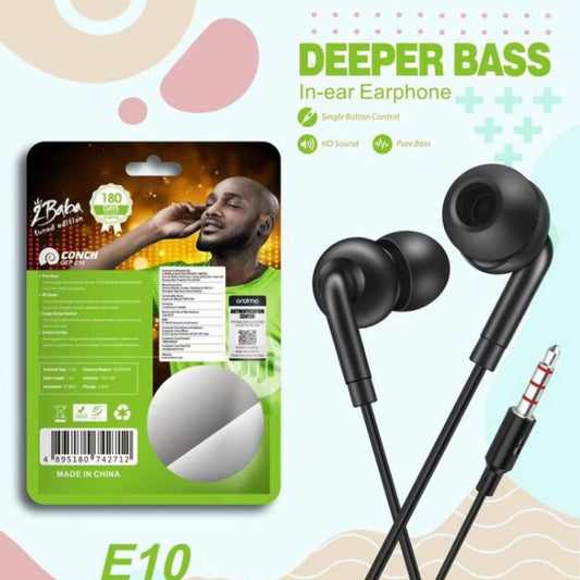 Oraimo Earphones Wired 3.5mm In-ear Earphone Earbuds Headset Earphone Handsfree