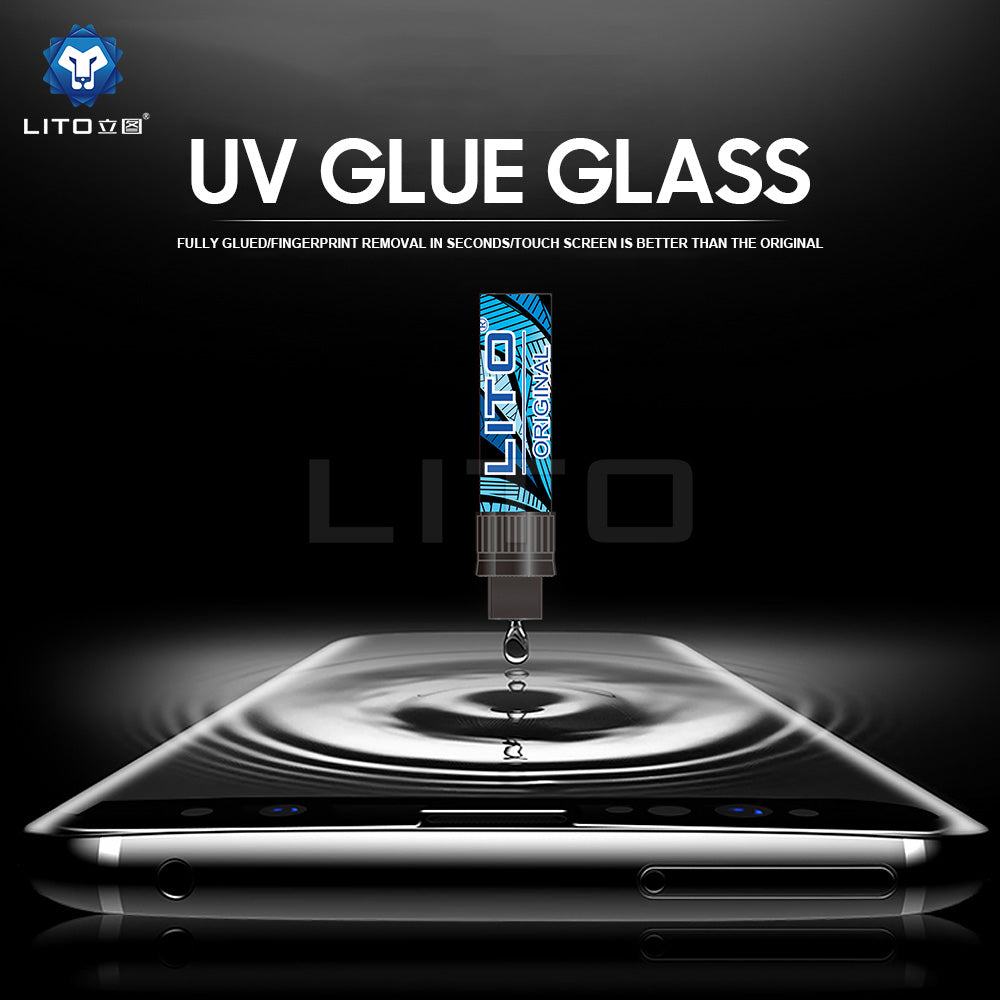 Vivo V27 Uv Tempered Glass Original Lito Vivo V27 Uv Tempered GlassHD+ UV Tempered Glass Screen Protector Full Adhesive UV Curved Screen Protector
