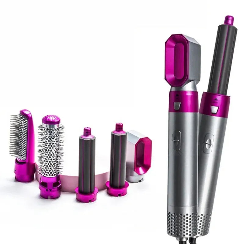 5 in 1 Hair Dryer Hot Comb Set Professional Curling Iron Hair Straightener Styling Tool For Dyson Airwrap Hair Dryer Household