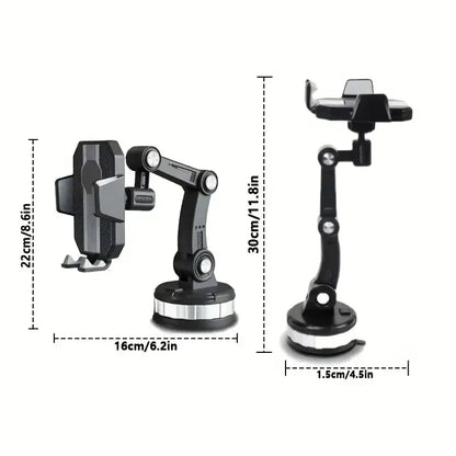 Multifunctional 360 Rotate Car Phone Holder Moblie Windshield Mount Stand For iPhone Samsung Xiaomi Hand Free Driving Car Phone Holder