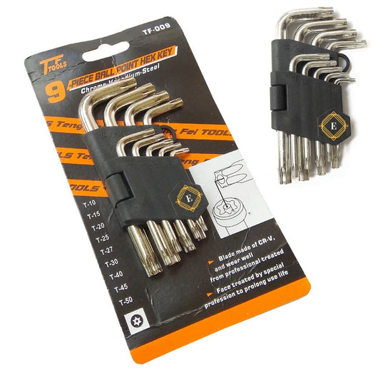 9Pcs Double-End L Type Allen Key Set Hexagon Wrench Tools Kit Spanner Screwdriver