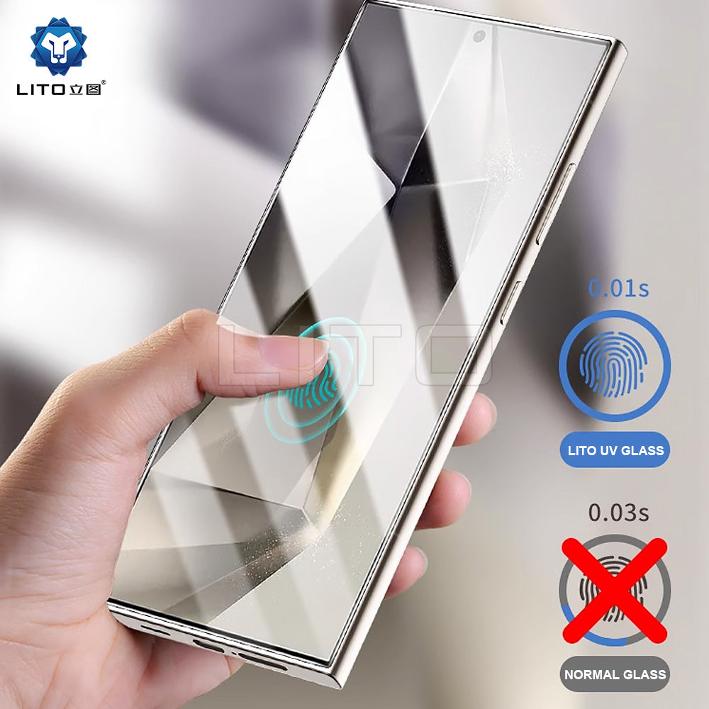 Vivo V27 Uv Tempered Glass Original Lito Vivo V27 Uv Tempered GlassHD+ UV Tempered Glass Screen Protector Full Adhesive UV Curved Screen Protector