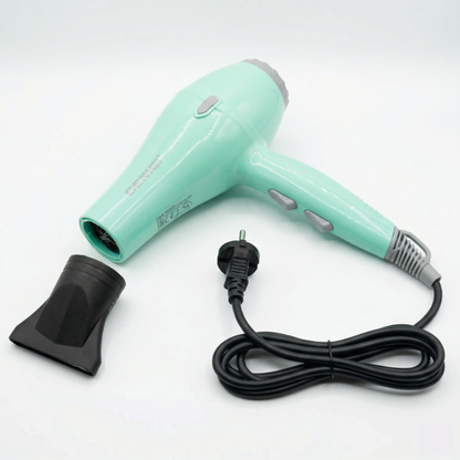 Gemei 1600W Professional Hair Dryer GM-1805 Blow Hot Air style with Nozzles Hot & Cold Air Speed Adjust Salon Hair Styling Tool