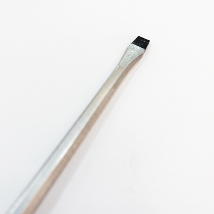 Magnetic Heavy-Duty Flathead Screwdriver with Ergonomic Grip & Hex Bolster