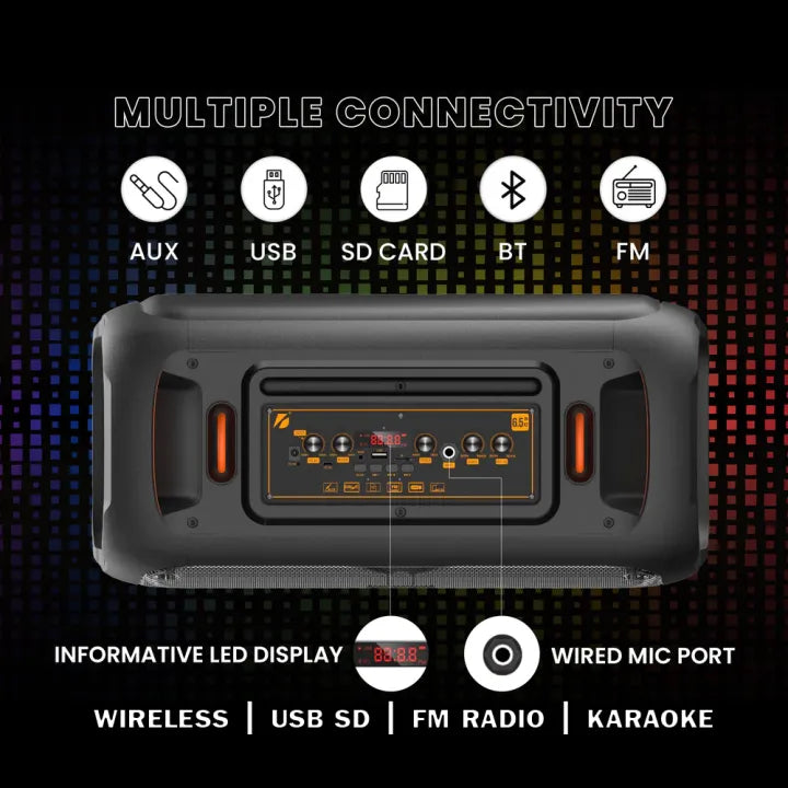 Brodu Bluetooth heavy Speaker BT bluetooth speaker partybox dj karaoke parlantes outdoor party speaker