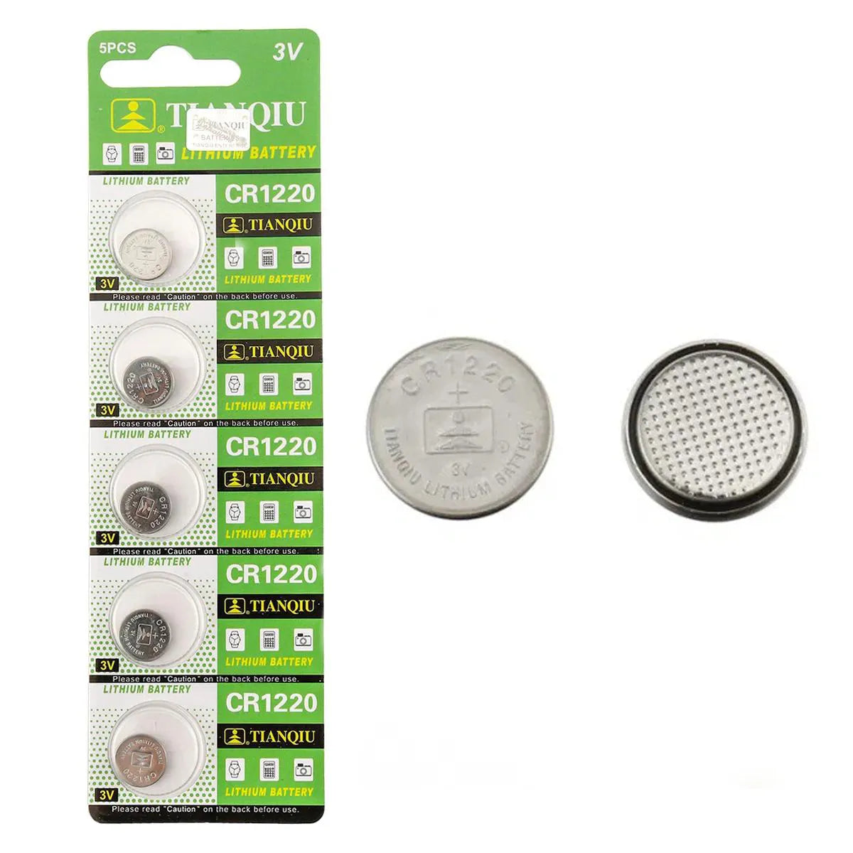 Tianqiu CR 1220 Battery 3V Lithium Button Cell Dry Battery
