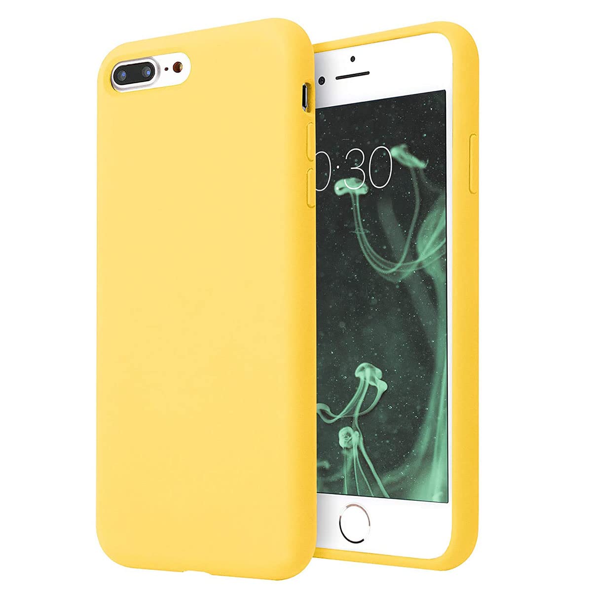 iPhone 7/8 Plus Case, Premium Real Liquid Silicone Stain-Resistant Phone Case for iPhone 7 Plus and for iPhone 8 Plus, Heavy Duty Shockproof Slim Fit Solid Color Cover, 5.5-inch