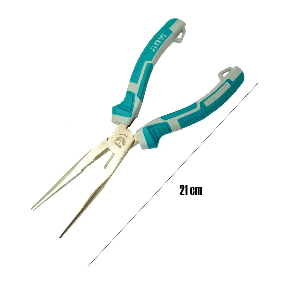 Needle Nose Precision Pliers Cutter Puzzle Modeling Work Repair Hand Tool With Insulate Grips