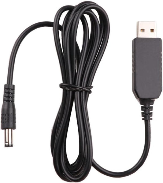 DC 5V to 12V USB Cable WiFi Router Powerbank Connector Cable for Portable Power Supply