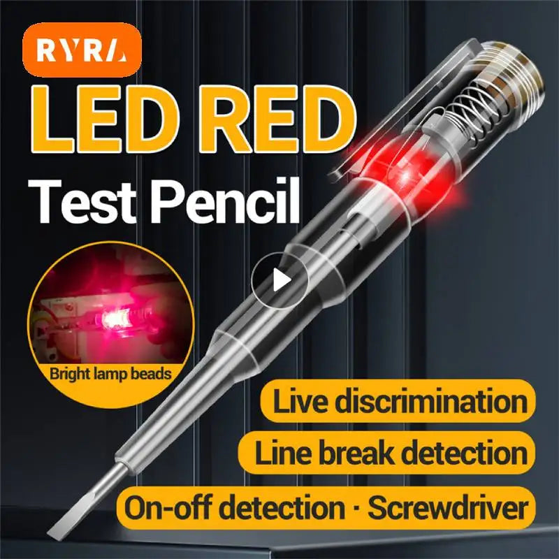 Electric Test Pen Screwdriver 70 to 250V Intelligent Voltage Detector Circuit Tester Tool