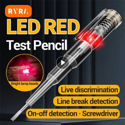 Electric Test Pen Screwdriver 70 to 250V Intelligent Voltage Detector Circuit Tester Tool