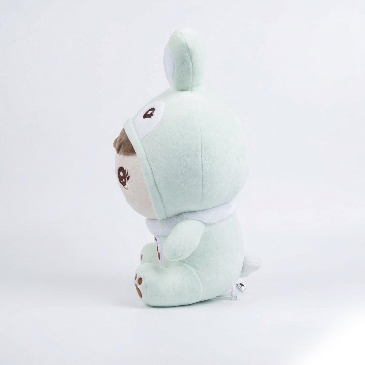 Kawaii Bunny Hoodie Plush Doll Cute Rabbit Onesie Baby Stuffed Animal Pastel Blue & Mint Green Soft Toy Doll for Kids Girls and Collectors Soft Toy