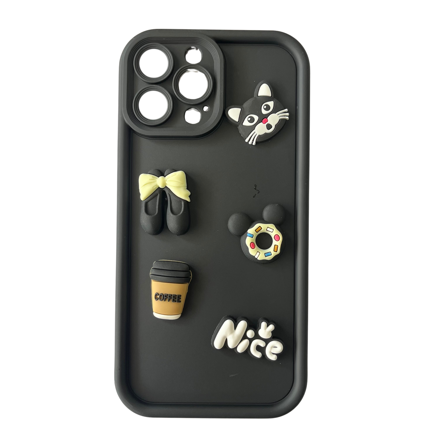 Cute Cartoon 3D Ball Coffee Silicone Mobile Back Case for iPhone 7, 7 Plus, 8, 8 Plus, X, XS, XR, XS Max, 11, 11 Pro, 11 Pro Max, 12, 12 Mini, 12 Pro, 12 Pro Max, 13, 13 Mini, 13 Pro, 13 Pro Max, 14
