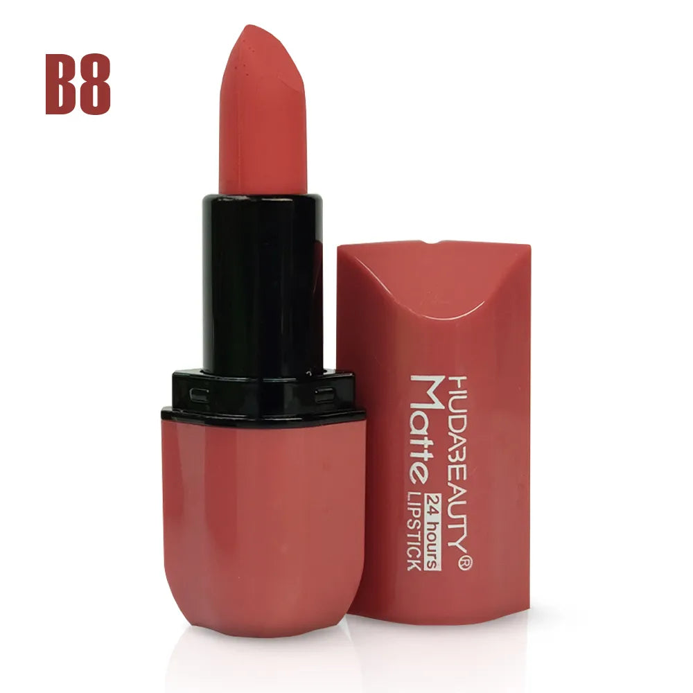 Matte Lipstick Hudabeauty Long Lasting & Comfortable lip Shades 24 Hours Time