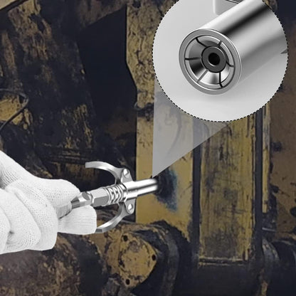 10000 PSI Grease Gun Coupler – High Pressure Quick Release Nozzle with Double Handle for Lubrication Tools
