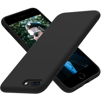 iPhone 7/8 Plus Case, Premium Real Liquid Silicone Stain-Resistant Phone Case for iPhone 7 Plus and for iPhone 8 Plus, Heavy Duty Shockproof Slim Fit Solid Color Cover, 5.5-inch
