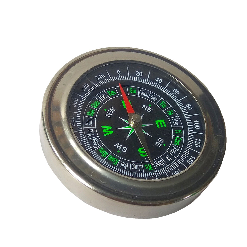 Portable Aluminum Emergency Survival Compass Lightweight Outdoor Navigation Tool