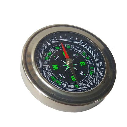 Portable Aluminum Emergency Survival Compass Lightweight Outdoor Navigation Tool