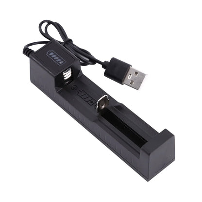 Universal Smart USB Battery Charger – For 18650, 26650, 14500, 21700 Li-ion Rechargeable Batteries