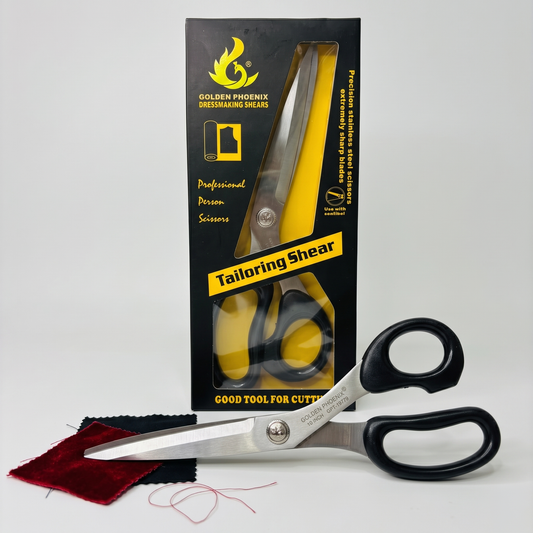 10 INCH Sharp Vintage Sewing Tailor Smart Scissors for Cut Cloth Fine Point Precision Craft golden Phoenix Tailoring Scissor