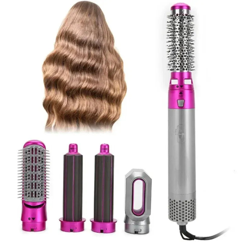 5 in 1 Hair Dryer Hot Comb Set Professional Curling Iron Hair Straightener Styling Tool For Dyson Airwrap Hair Dryer Household