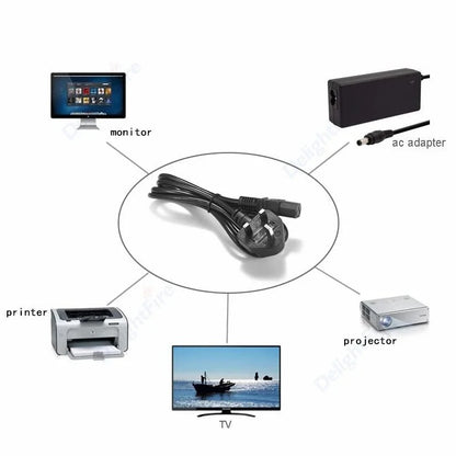 UK PC Power Extension Cord With IEC C13 Power Supply Cable For Printer Radio Computer Sony PS4 Xbox Battery Charger Monitor