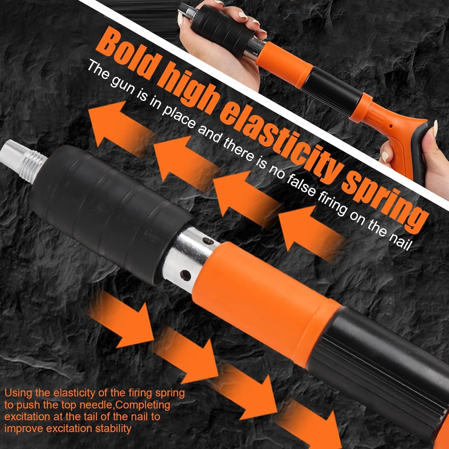 Manual Nail Wall Fastening Tool for Cement Wall | Mini Portable Concrete Nail Gun Hand Tool