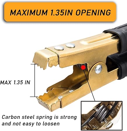 Heavy Duty Car Battery Clamps – 300A/150A Earth Clamp Charging Clips for Welding & Automotive Use