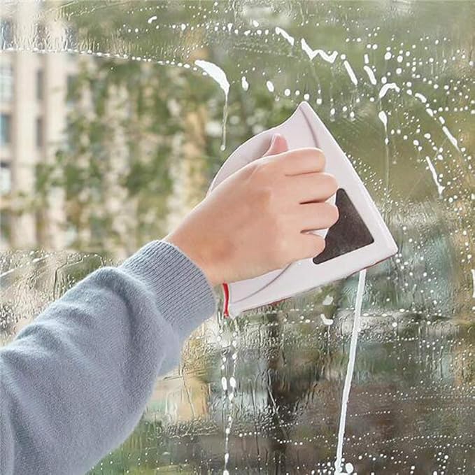 Double-Sided Magnetic Window Cleaner – Glass Wiper for Double Glazed Windows