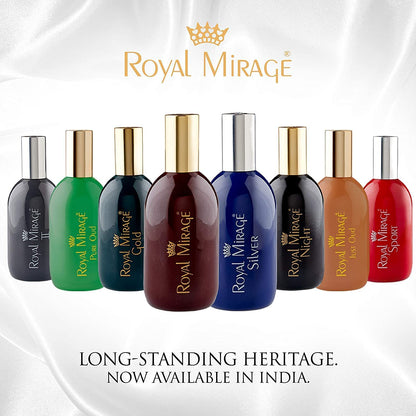 Royal Mirage Original Eau de Cologne Classic & Timeless Fragrance Lush Green Jasmine & Patchouli Notes Long-Lasting Scent Perfect for Everyday Sophistication & Special Occasions 120ml Perfume