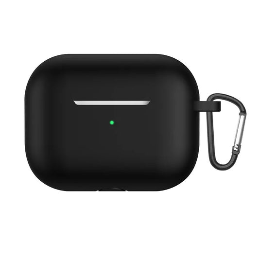 Black case with a carabiner on a white background