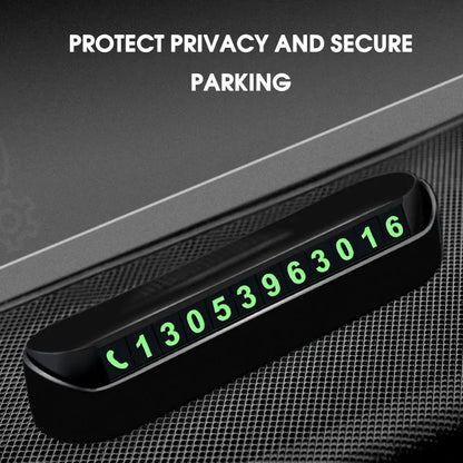 Car Accessories Mini Portable Telephone Number Plate With Switch Phone Number Business Card Temporary Parking Card Plate Summer
