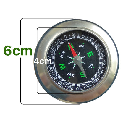 Mini Compass Pocket Outdoor Portable Aluminum Lightweight Emergency Compass Compass Tool Navigation