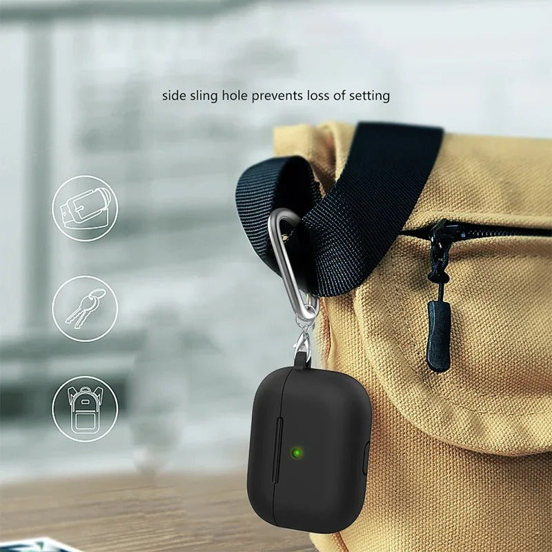 Air Pod Pro & Airpod Pro 2 Silicone Case Cover rotective Case For Apple Airpods Pro 2 Airpods Covers with Steel Hook