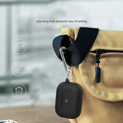 Air Pod Pro & Airpod Pro 2 Silicone Case Cover rotective Case For Apple Airpods Pro 2 Airpods Covers with Steel Hook