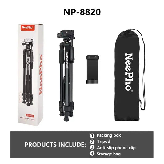 Neepho 8820 Photography Video Aluminium video camera tripod with Fluid Ball Head Tripod