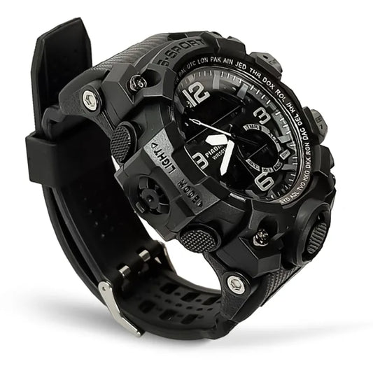Men Sports Watches Dual Display Analog Digital LED Electronic Quartz Wristwatches Waterproof Swimming Military Watch