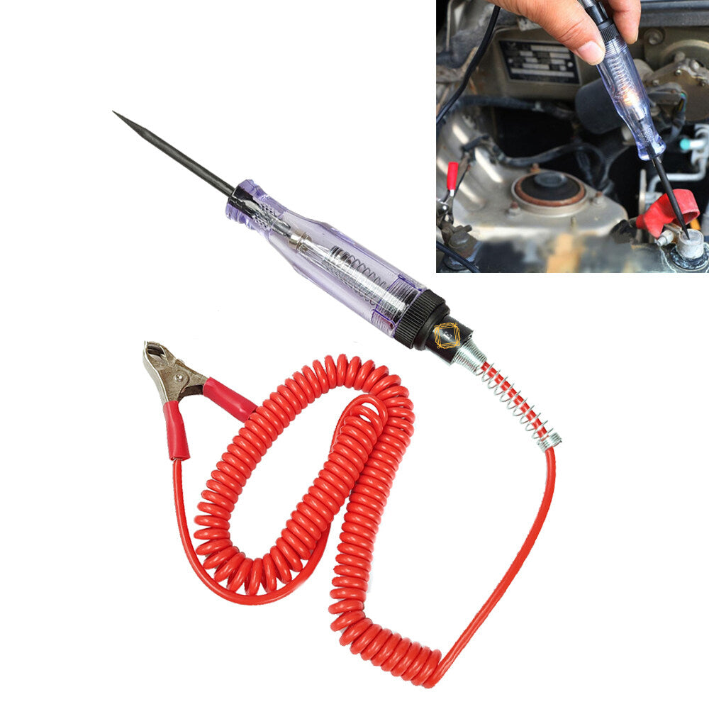 6V 12V 24V DC Voltage Circuit Tester Pen Light with Long Wire for Car Truck Auto Electrical Maintenance