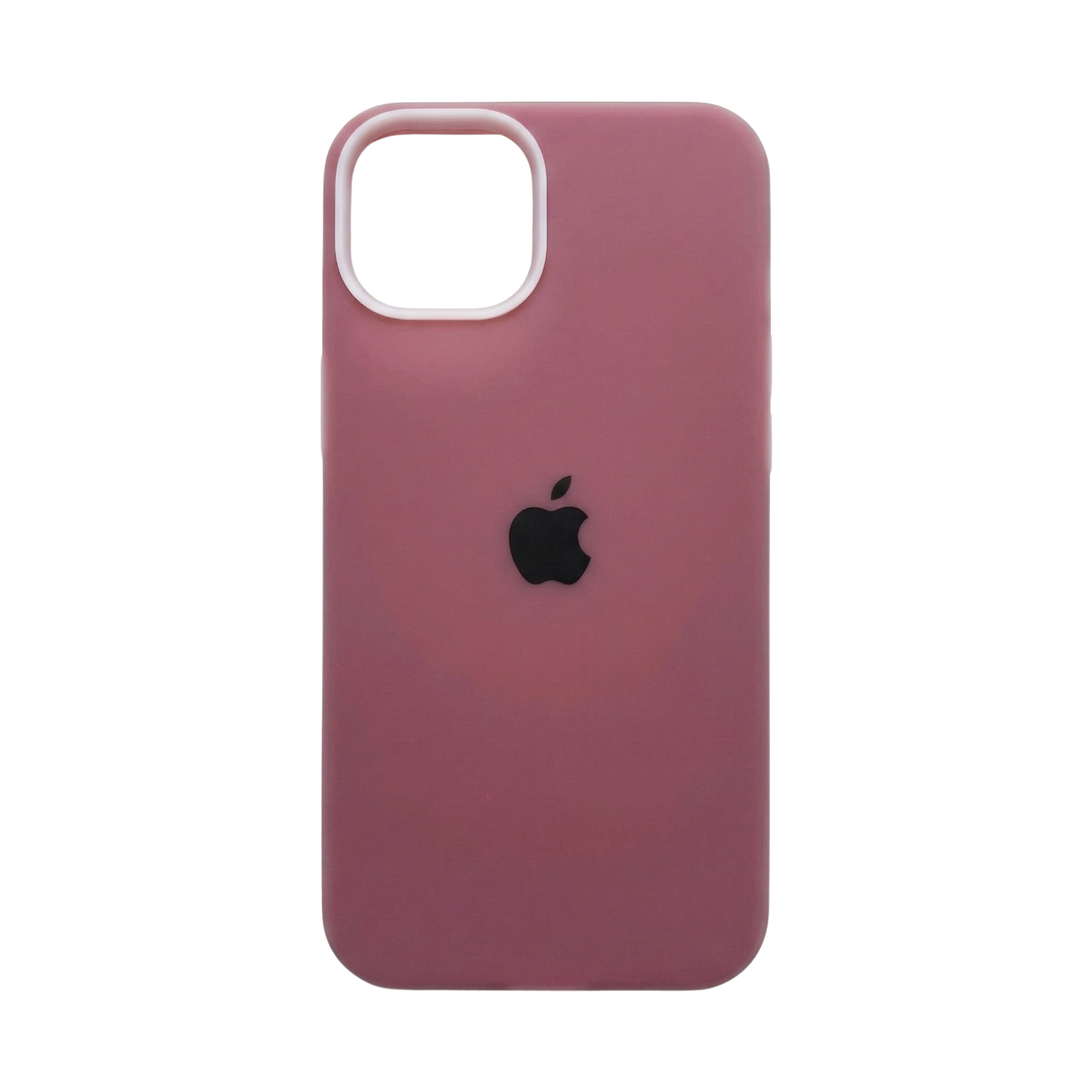 Pink phone case with Apple logo on a white background
jelly silicone Back Cover