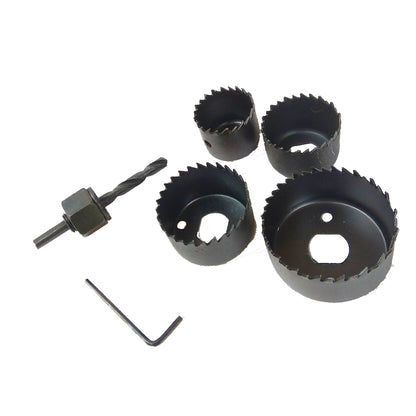 6Pcs Hole Saw Drill Bit Set for Wood – Metal Cutter Bits with Hex Key & Arbors for Woodworking and DIY