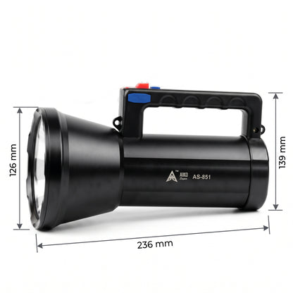 20W AIKO Super AS-851  Heavy-Duty 7200mAh Rechargeable LED Searchlight Flashlight Torch