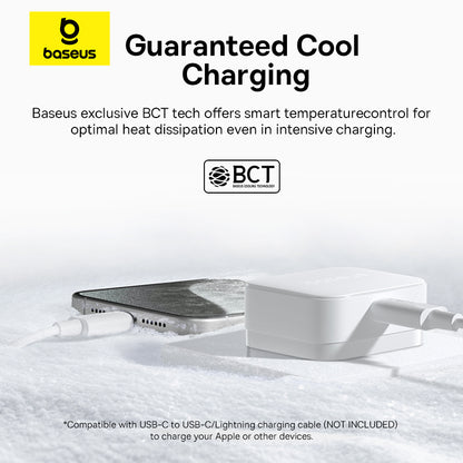 Baseus Palm Fast Charger 1C 20W UK – Moon White